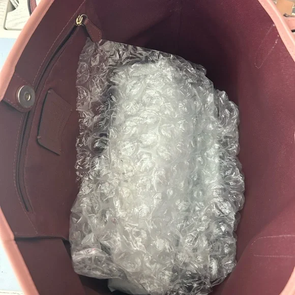 Coach Brown and Pink Tote Bag - Picture 5 of 11